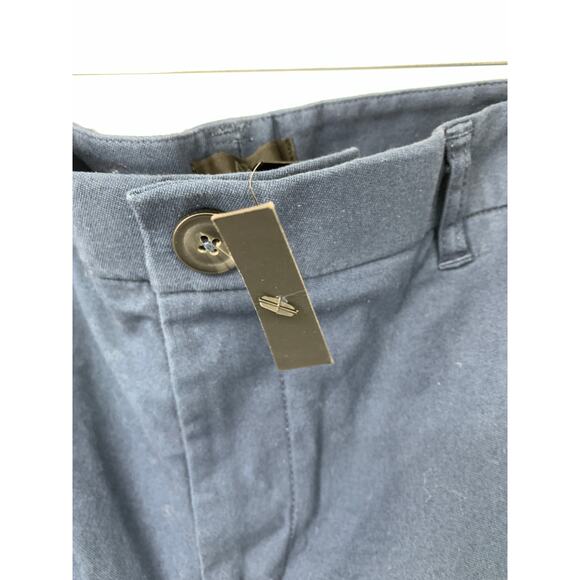 ATM Anthony Thomas Melillo Chino Shorts Mens Size 30 Blue Cut Hem Stretch - Picture 4 of 7